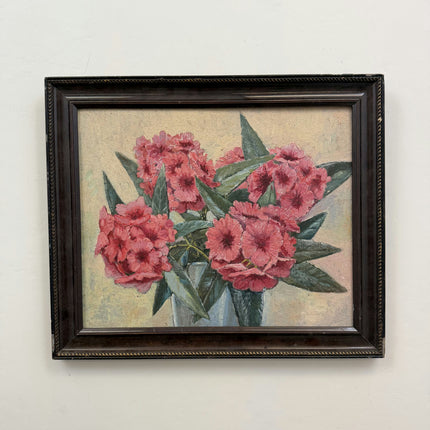 Handcrafted Floral Still Life Oil Painting "Pink Bouquet" Classic Art Holland Art Shop