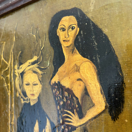 Timeless Figurative Oil Painting "Two Women" Refined Artwork Holland Art Shop