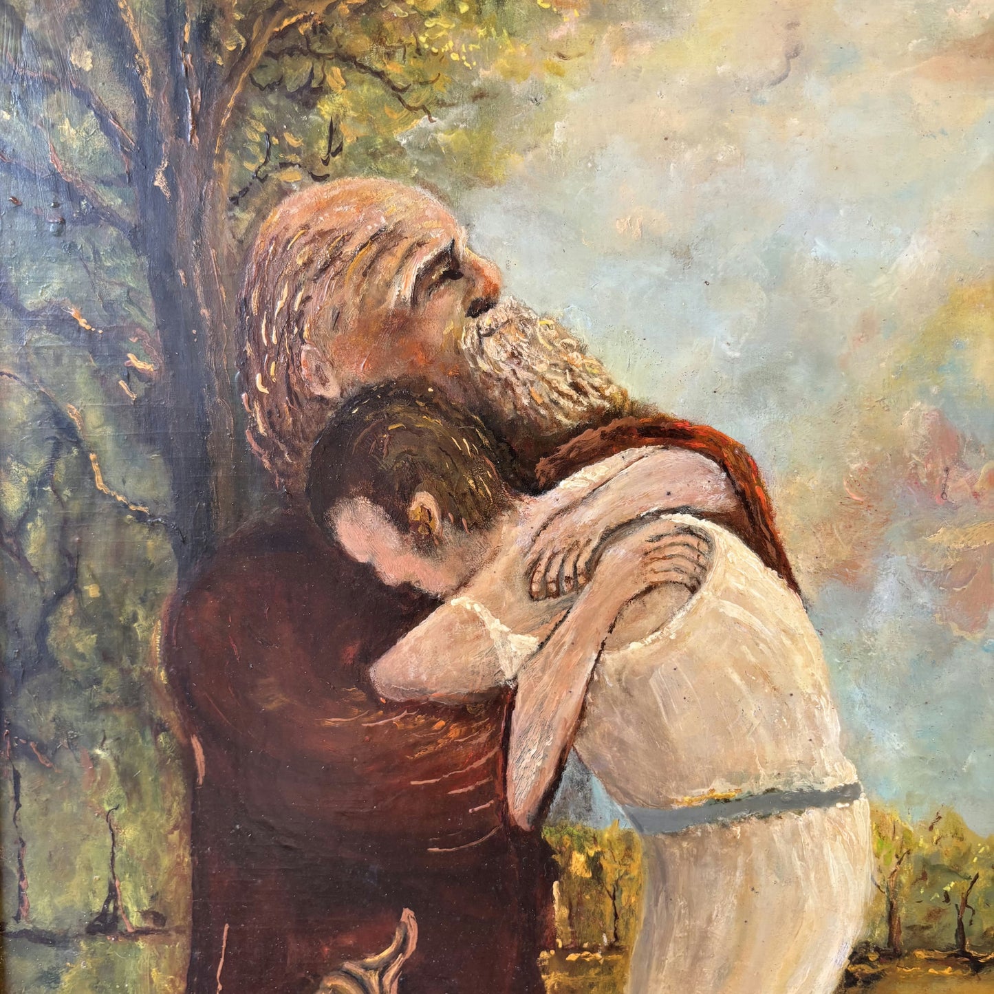 Classic "Embracing Figures" Wonderful Medium Artwork