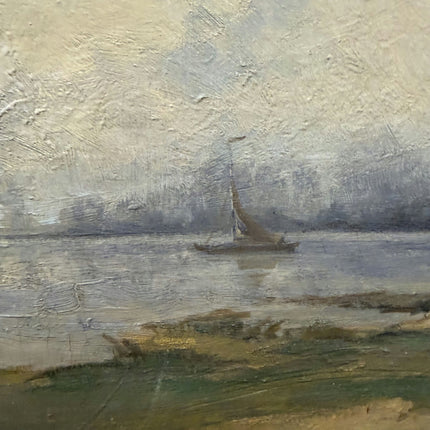 Elegant Landscape Oil Painting "Cloudy Sky" Rustic Large Art Holland Art Shop