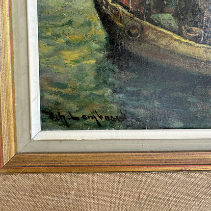 Original Seascape Oil Painting "Fishing Boats" Timeless Art Holland Art Shop