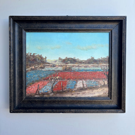 Traditional Landscape Oil Painting "Framed Painting" Authentic Small Artwork Holland Art Shop