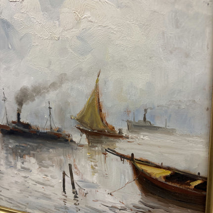 Traditional Seascape Oil Painting "Sailing Boats" Detailed Italian Art Holland Art Shop