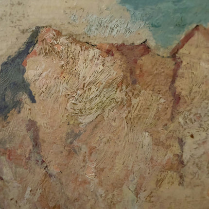Authentic Landscape Oil Painting "Mountain Peak" Elegant Small Artwork Holland Art Shop