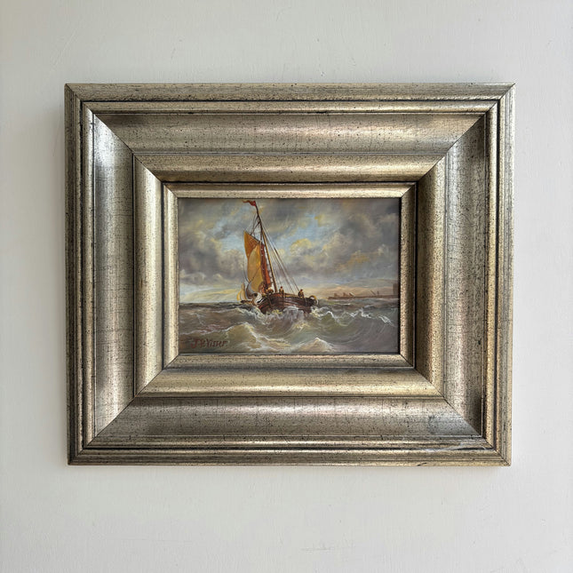 Timeless Seascape Oil Painting "Framed Painting" Elegant Small Art Holland Art Shop
