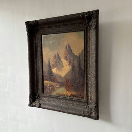 Expressive Landscape Oil Painting "Jagged Mountain" Classic Artwork Holland Art Shop