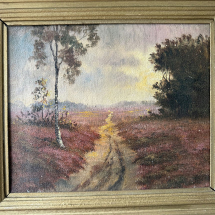 Antique Landscape Oil Painting "Golden Frame" Expressive Art Holland Art Shop