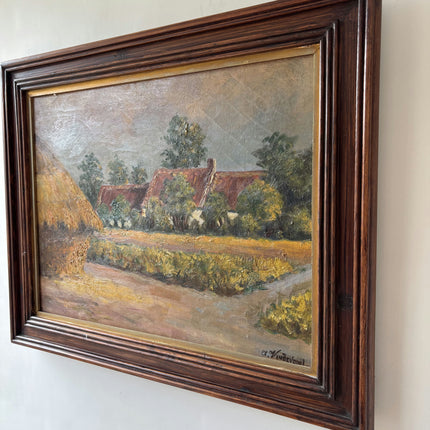 Original Landscape Oil Painting "Canvas Backing" Detailed Artwork Holland Art Shop