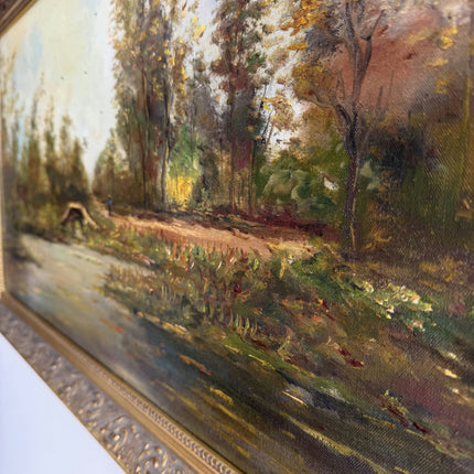 Original Landscape Oil Painting "Stone Bridge" Timeless Large Art Holland Art Shop