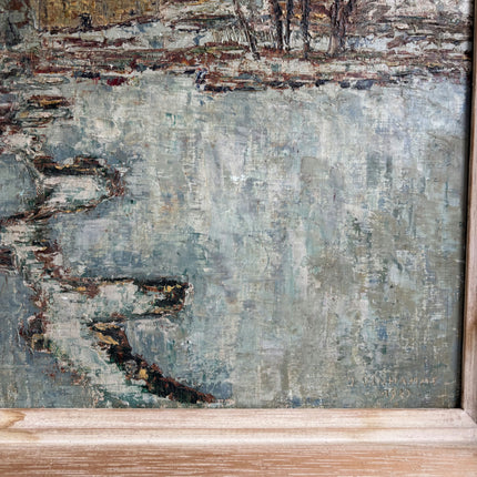 Timeless Winter Landscape Oil Painting "Winter Trees" Refined Belgique Art Holland Art Shop