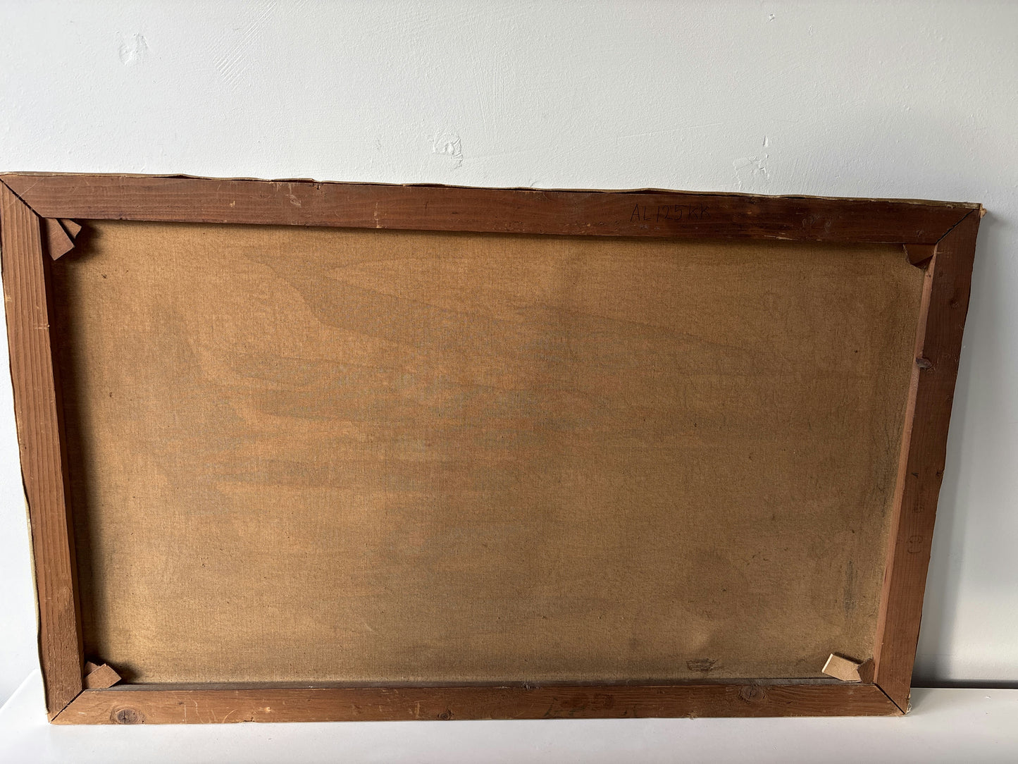 20th Century Marsh Boat Clouds Sunset Village Vintage Oil Painting Authentic