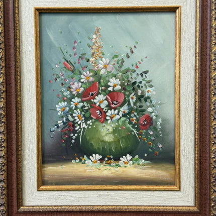 Traditional Still Life Oil Painting "Canvas Backside" Original Small Art Holland Art Shop