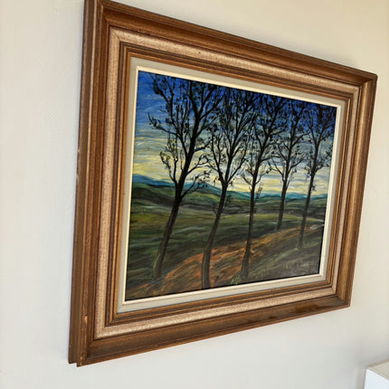 Classic Landscape Oil Painting "Five Trees" Expressive Art Holland Art Shop