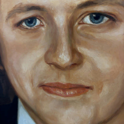 Vintage Interior Oil Painting "Young Man" Traditional Artwork Holland Art Shop