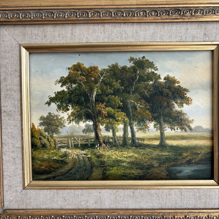 Elegant Landscape Oil Painting "Gilded Frame" Classic Small Art Holland Art Shop