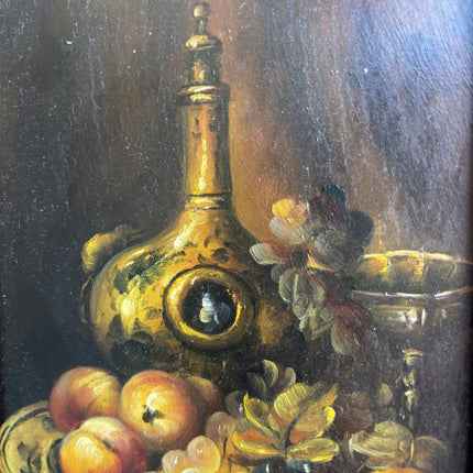Handcrafted Still Life Oil Painting "Fruit Plate" Classic Small Artwork Holland Art Shop
