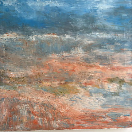 Expressive Abstract  Oil Painting "Abstract Seascape" Refined Art Holland Art Shop