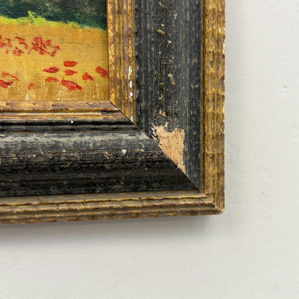 Expressive Landscape Oil Painting "Wooden Frame" Detailed Small Artwork Holland Art Shop