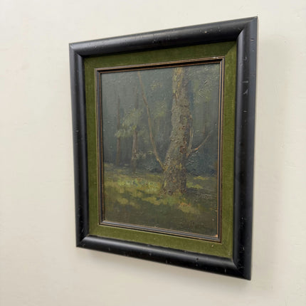 Expressive Landscape Oil Painting "Wooden Frame" Timeless Small Artwork Holland Art Shop