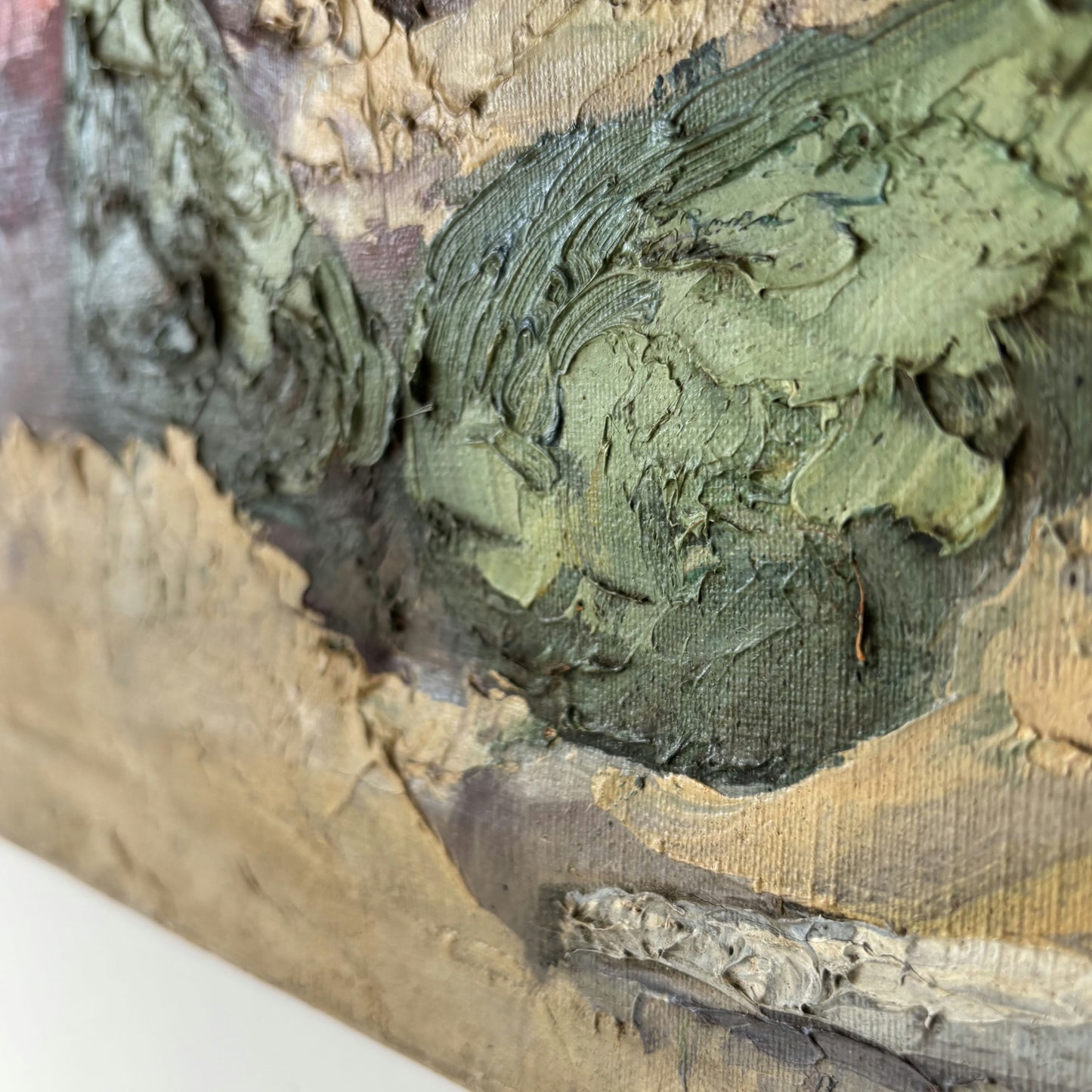 Authentic Floral Still Life Oil Painting "Sunflower Vase" Intriguing Medium Art