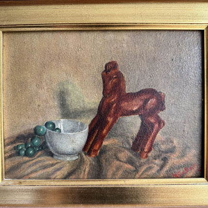Detailed Still Life Oil Painting "Golden Frame" Elegant Artwork Holland Art Shop