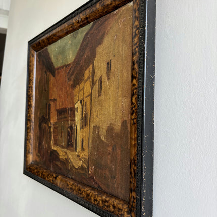 Detailed Cityscape Oil Painting "Framed Painting" Elegant Small Artwork Holland Art Shop