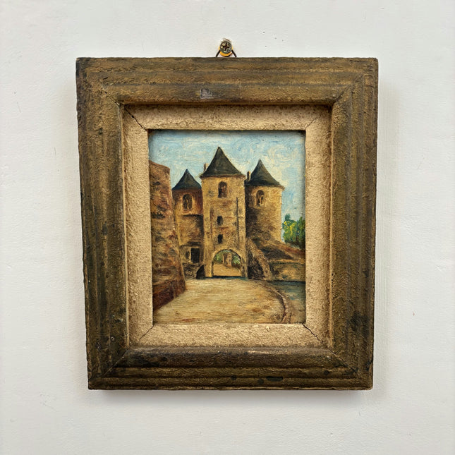 Classic Cityscape Oil Painting "Hanging Frame" Timeless Small Artwork Holland Art Shop