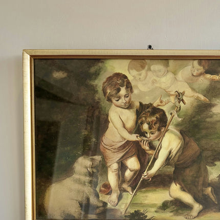 Refined Figurative Aquarel "Cherub Child" Elegant Artwork Holland Art Shop