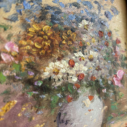 Authentic Floral Still Life Oil Painting "Flower Vase" Detailed Small Artwork Holland Art Shop