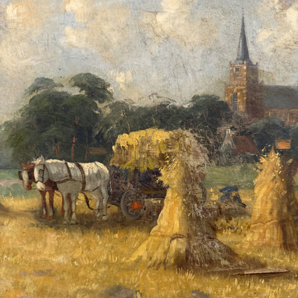 Elegant Scenery Oil Painting "Cracked Paint" Classic Large Art Holland Art Shop