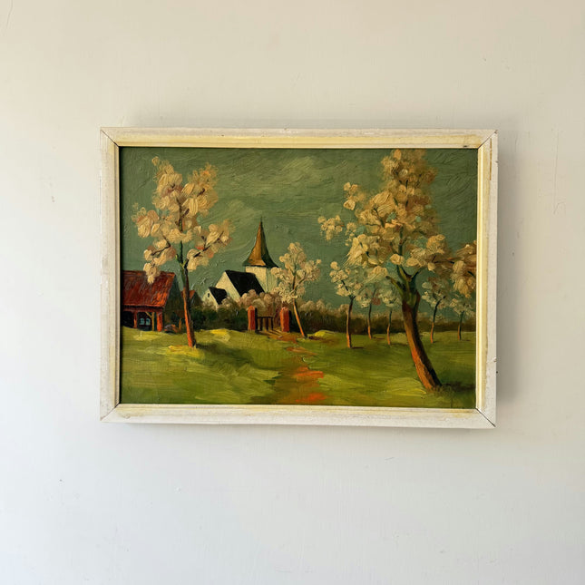 Timeless Landscape Oil Painting "Framed Painting" Handcrafted Small Art Holland Art Shop