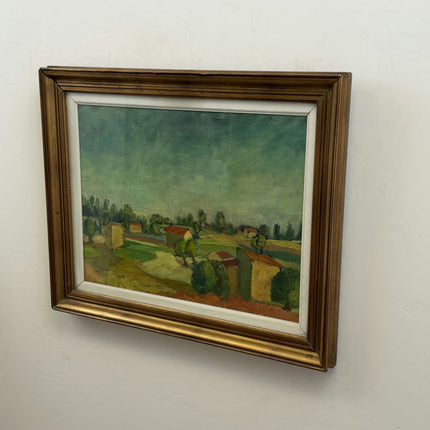 Original Landscape Oil Painting "Framed Landscape" Refined Be Artwork Holland Art Shop