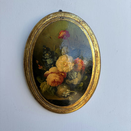 Handcrafted Floral Still Life Oil Painting "Yellow Roses" Italian Artwork Holland Art Shop