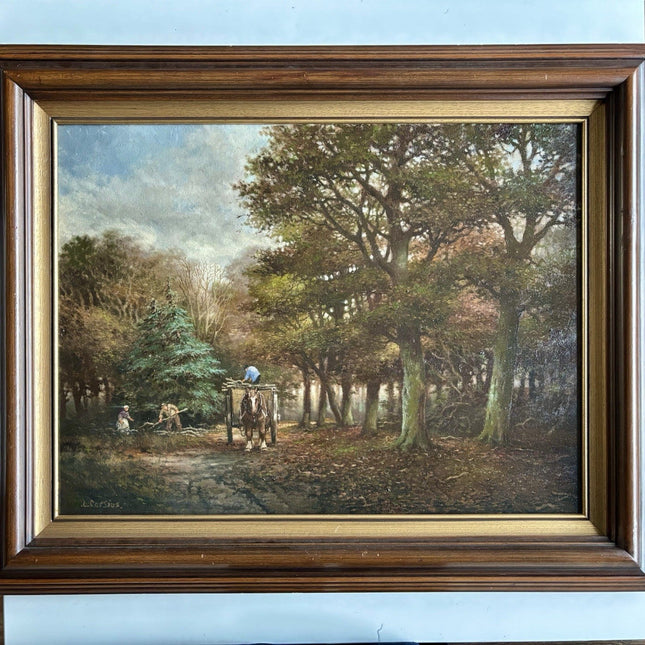 20th Century Dutch Landscape Oil Painting by Corsius Bos – Large Original - HollandArtShop