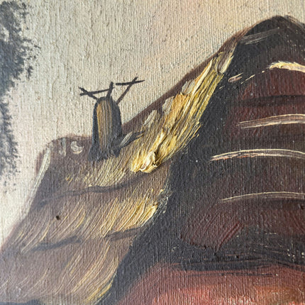 Detailed Landscape Oil Painting "Thatched Cottage" Rustic Art Holland Art Shop