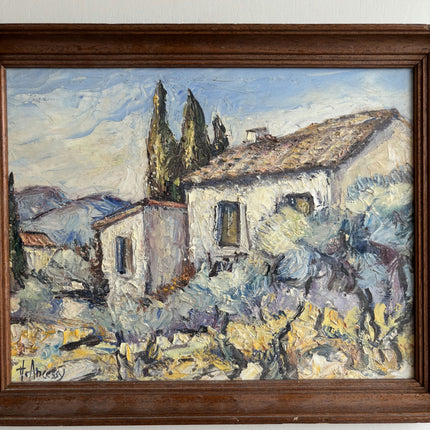 Handcrafted Landscape Oil Painting "Lone Tree" Detailed Small Art Holland Art Shop