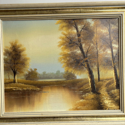 Expressive Landscape Oil Painting "Autumn Trees" Refined Artwork Holland Art Shop