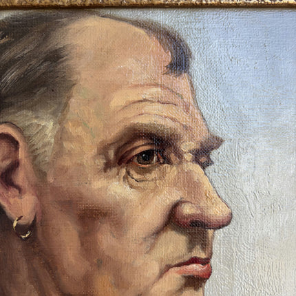 Traditional Portrait Oil Painting "Elderly Man" Refined Art Holland Art Shop