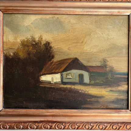 Expressive Landscape Oil Painting "Painted Cottage" Elegant Small Art Holland Art Shop