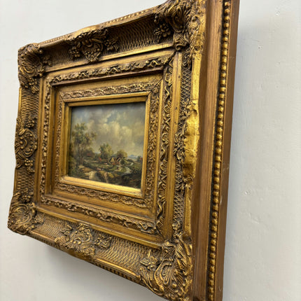 Traditional Landscape Oil Painting "Gilded Frame" Detailed Dutch Artwork Holland Art Shop