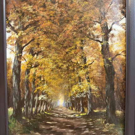 Traditional Landscape Oil Painting "Autumn Path" Classic Art Holland Art Shop