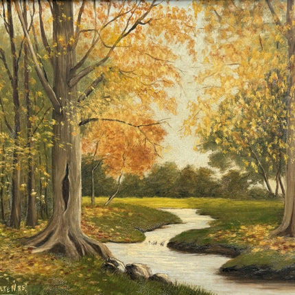 Original Landscape Oil Painting "Autumn Trees" Refined Art Holland Art Shop