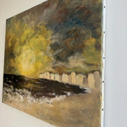 Rustic Landscape Oil Painting "Setting Sun" Authentic Art Holland Art Shop