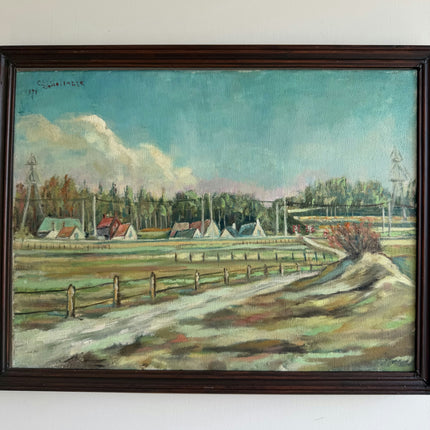 Vintage Still Life Oil Painting "Canvas Frame" Original Artwork Holland Art Shop