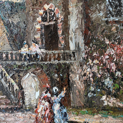 Original Cityscape Oil Painting "Framed Painting" Handcrafted Art Holland Art Shop