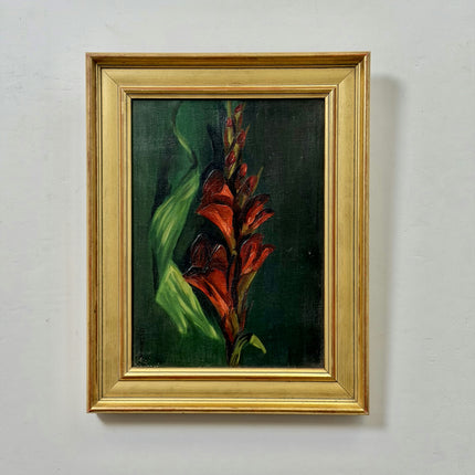 Expressive Still Life Oil Painting "Red Canna" Classic Art Holland Art Shop