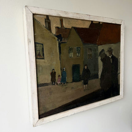ca. 1940 Figurative Oil Painting "Two Men" Traditional Art Holland Art Shop