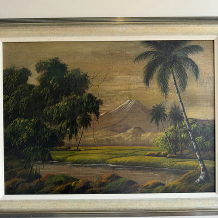 Timeless Landscape Oil Painting "Palm Tree" Elegant Art Holland Art Shop