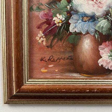 Elegant Still Life Oil Painting "Flower Bouquet" Timeless Small Art Holland Art Shop