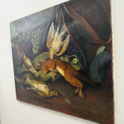 Original Still Life Oil Painting "Dead Fowl" Expressive Art Holland Art Shop